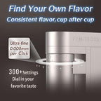 A5 Electric Burr Coffee Grinder Battery Version, Black - Image 3