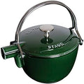 Staub Cast Iron 1-qt Round Tea Kettle - Basil, Made in France by Unknown