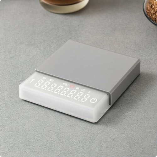 predolo Coffee Scale with Touch Mini Coffee Scale with Timer Electronic for Baristas, Pour Over, White - Image 6