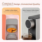CIARRA Bloombox Compact Espresso Coffee Maker, 15 Bar Rich Flavor Brew Espresso Coffee Machine for Travel Camping RV Office Home, Easy to use, 6.1oz Stainless Steel Water Tank - Image 3
