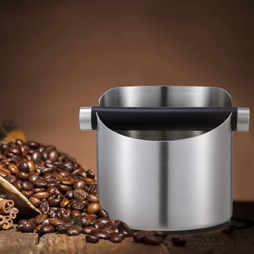 Stainless Steel Coffee Knock Box Set with Clean Brush, Non Slip - Image 4