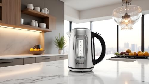 Chantal 1.8 QT Jupiter Electric Kettle, Stainless Steel, Silver - Image 5