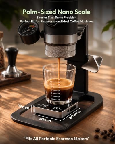 Maestri House S2 Nano Espresso Coffee Scale 1kg/0.1g with Timer USB-C - Image 2