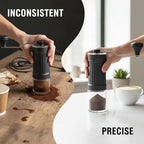 Manual Coffee Grinder with 40 Adjustable Settings, Ceramic Burr Mill, Hand Crank Coffee Bean Grinder, Portable French Press Grinder for Pour Over, Drip, Espresso, Lightweight 13.6 oz / 385 g - Image 4