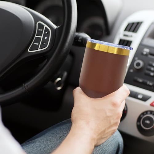 20 oz Tumbler Bulk Stainless Steel Tumblers with Lids and Straws Brown - Image 6