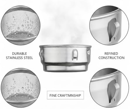 Stainless Steel Tea Infuser for Loose Leaf - Fine Mesh Strainer Fits Mugs & Cups (1.5-1.77 Inch Diameter) - Image 6