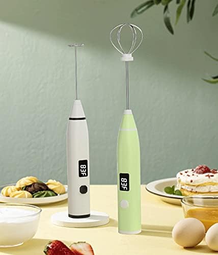 Electric Milk Frother, Automatic Milk Foam Maker for coffee, Matcha, Hot Chocolate Stainless Steel Whisk Battery Operated Mini Drink Mixer Blender (Color : Blue) - Image 7