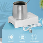 Coffee Mug Warmer and Cooler, Instant Beverage Chiller, USB Powered, 10°C to 45°C, 2 in 1 Beverage Warmer and Drink Cooler, for Travel, Office Desks and Home, for Coffee Milk Tea - Image 5