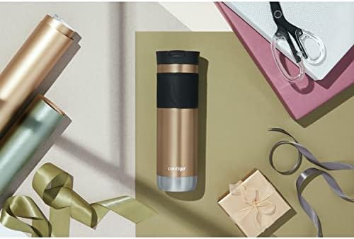 Contigo Byron 2.0 Stainless Steel Travel mug with Snapseal Lid and Grip, Chardonnay, BPA Free and Leak Proof, 24 oz (Pack of 4) - Image 4