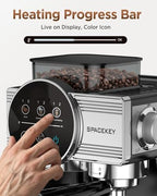 Espresso Coffee Machine with Grinder and Frother, Cold Brew, 20 Bar - Image 2