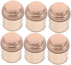 LALAFINA 6pcs Round Tinplate Tea Canisters with Airtight Seal for Loose Leaf Storage Portable Sealed Storage Jars for Coffee Spices and Tea Preservation Tin Containers for Kitchen by LALAFINA