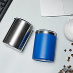 MEWAY 12 oz Lowball, Tumbler Stainless Steel Double Wall Vacuum Insulated Mug with Straw and Lid, Cleaning Brush ，Durable Powder Coated Insulated Coffee Cup for Cold & Hot Drinks (Navy,4 pack) - Image 5