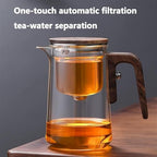 Glass Pot, Tea Pot with Removable Infuser, One-Click Tea Drinking, Easy Separation, for Home - Image 2
