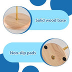 Mug Holder Tree, Non-Slip Iron Mug Stand with Wooden Base, 8 Coffee Cups Holder for Kitchen Countertop Organizer - Image 4