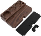 Coffee Tamper Station with Wood Grain Finish, Multifunctional Pressing Base for 51mm 53mm 58mm Portafilters, Stable Espresso Tamping Mat with Silicone Anti-Slip Layer - Image 3