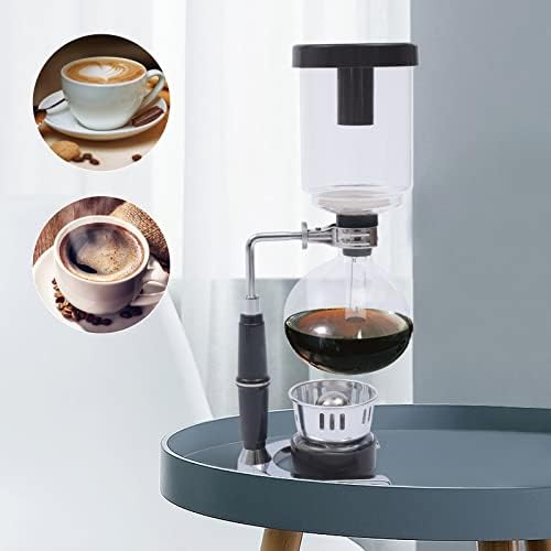 500ml Siphon Coffee Maker, Tabletop Glass Syphon Pot, Vacuum Coffee Brewer With Handles, Syphon Coffee Machine With Large-diameter for Home, Coffee Shops, Offices - Image 4