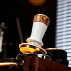 Bincoo 58mm Espresso Tamper Spring Loaded Espresso Press,Calibrated Consistent Pressure Coffee Tamper with Wood Handle, Professional Barista Tool for Espresso Machine, Coffee Tamper by Bincoo
