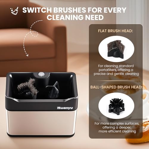 Huanyu 3L Automatic Portafilter Cleaner, 3-Way Installation, for 51&58mm - Image 5
