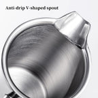 French Press Coffee Maker Silver Double Walled Coffee Press With 3 Filter Screen Stainless Steel French Press Precision Filtration For Coffee & Tea, Home, Travel(350ml/12oz) - Image 5