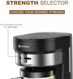 LITIFO Iced Tea Maker and Iced Coffee Maker Brewing System with 2.5-quart Pitcher, sliding strength selector for Taste Customization, Stainless Steel (Black 2.0) - Image 3