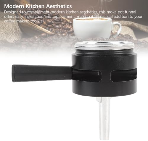 Coffee Pot Replacement Thermostat Aluminum Double Valve 2 Cup Anti Over Extraction Moka Pot Thermostat Accessories (Black) - Image 6