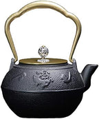 tetsubin 40oz cast iron kettle workshop japanese Healthy cast iron Teapot with Stainless Steel Infuser （1200mL）【1.75Kg】 by Unknown
