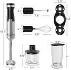 1200W Immersion Blender Handheld, 5-in-1 Variable Speed - Image 3
