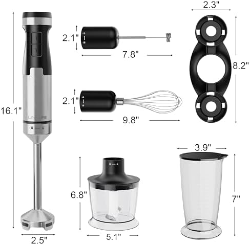 1200W Immersion Blender Handheld, 5-in-1 Variable Speed - Image 3