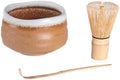 Fuji Merchandise Japanese Chasen Green Tea Bamboo Matcha Chasen Whisk Scoop and 21 fl oz Reactive Glaze Porcelain Matcha Bowl 3 Piece Gift Set by Unknown