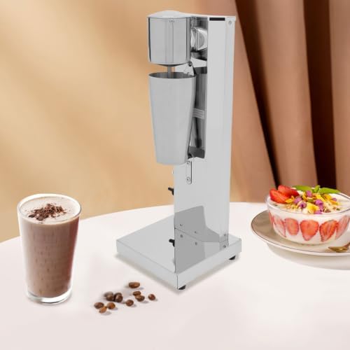 Single Head Maker Machine, 180W Commercial Machine, 18,000 RPM Dual-Disc Blender Shake Maker, Electric Smoothie Ice Cream Maker, Heavy Duty Stainless Steel Drink Mixer 22oz Cup - Image 2