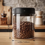 Luocute Automatic Vacuum Coffee Canister 700ml Borosilicate Glass - Image 2