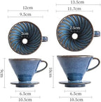Reusable Filters Coffee Maker V Style Funnel Dripper Cup Accessories,Ceramic Coffee Filter Cup(Large) - Image 7