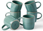 famiware Coffee Mugs Set of 6, Meteor 13 oz Ceramic Mug Cup Set with Handle by Famiware