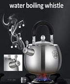 Stainless Steel Stovetop Whistling Tea Kettle 316 - 4L Fast Water Boiler, Whistles When Water Boils - Image 6