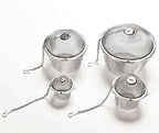 Tea Strainer 4 Sizes Silver Reusable Stainless Mesh Herbal Ball Tea Spice Strainer Teakettle Locking Tea Filter Infuser Spice Tool (Color : Size L) - Image 3
