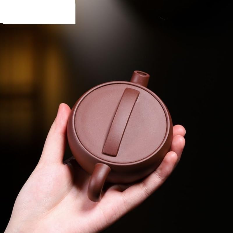 Tea Pots For Loose Tea 130ml Purple Clay Teapots Handmade Pot Raw Ore Purple Mud Tea Making Kettle Zisha Tea Set Supplies Loose Tea Teapot Tea Infuser Pot - Image 5