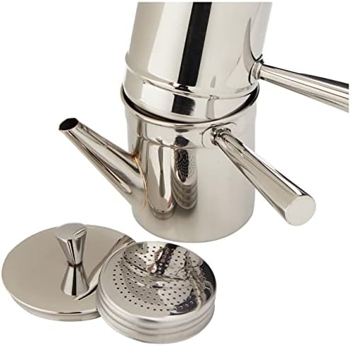 Ilsa Neapolitan Coffee Maker, Stainless Steel, Silver, 1-2 Cups - Image 3
