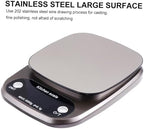 ULTECHNOVO Stainless Steel Kitchen Food Scale with High Precision Sensor Digital LCD Display Accuracy Lightweight and Easy to Clean No Battery Needed Grey - Image 4
