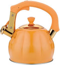 Stainless Steel Tea Kettle for Stove Top Teakettles Stovetop Whistling with Heat Proof Ergonomic Handle 2.5 Quart by Unknown