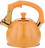 Stainless Steel Tea Kettle for Stove Top Teakettles Stovetop Whistling with Heat Proof Ergonomic Handle 2.5 Quart by Unknown