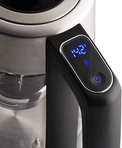 Toastmaster Electric Glass Kettle by Select Brands - Comes with Color Changing LED Indicators & Stainless Steel Tea Infuser - Cordless Hot Water Kettle with 7 Preset Temperatures - 1.7 Liters - Image 2