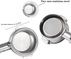 58mm 2ears Bottomless Portafilter,Compatible With Expobar,E61,Compatible With Rocket,Espresso Machine Stainless Steel Modified Coffee Handle Filter Tool(D) - Image 4