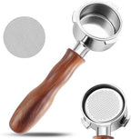 51mm Bottomless Portafilter with Puck Screen, 3 Ears Stainless Steel Head, Compatible with CASABREWS CM5418, 3700Essential, 3700Gense Espresso Machines, Includes 304 Stainless Steel Filter Basket by Unknown