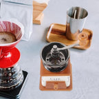 Burr Coffee Grinder Manual Wooden Hand Crank Bar Gift(Trapezoid) - Image 6