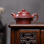 Tea Kettle Home Traditional Clay Carved Lettering Purple Sand Pot Office Teapot Ceramic Tea Infuser - Image 7