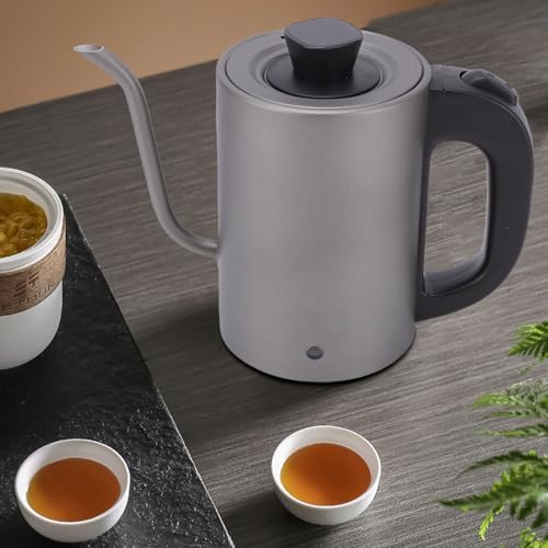 600W 0.8L Gooseneck Electric Kettle - Fast Boil Pour Over Kettle with Auto Shut Off for Coffee Tea (US Plug 110V) - Image 3
