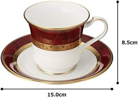 Noritake Y59589/4733 American Cup & Saucer 220cc Hemingway Maron Bone China - Image 7