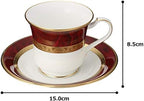 Noritake Y59589/4733 American Cup & Saucer 220cc Hemingway Maron Bone China - Image 7