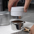 IKAPE 51MM Coffee Distributor, Gravity Adaptive Espresso Distributor Fits All 51MM Espresso Portafilter, Compatible with 51MM Delonghi Bottomless Portafilter (White) - Image 6