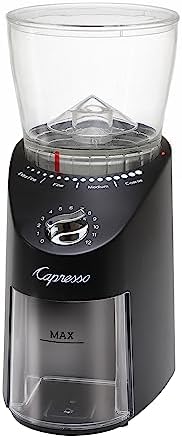Capresso Infinity Plus Conical Burr Grinder, Black - Image 4